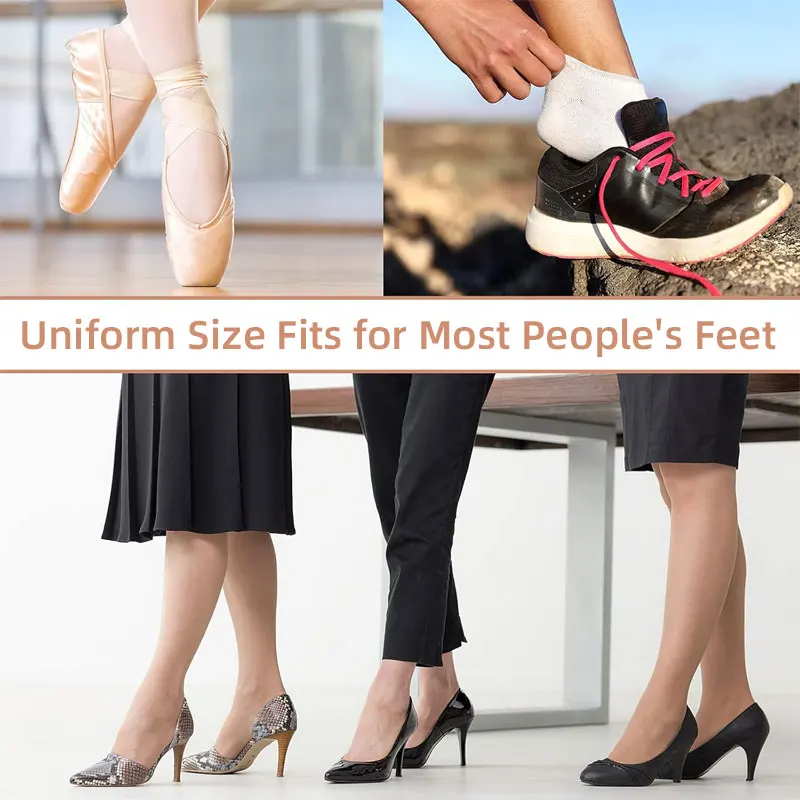 6-72 個中足骨フットパッド鎮痛フェルト前足クッションカルス自己粘着フットクッション男性と女性用