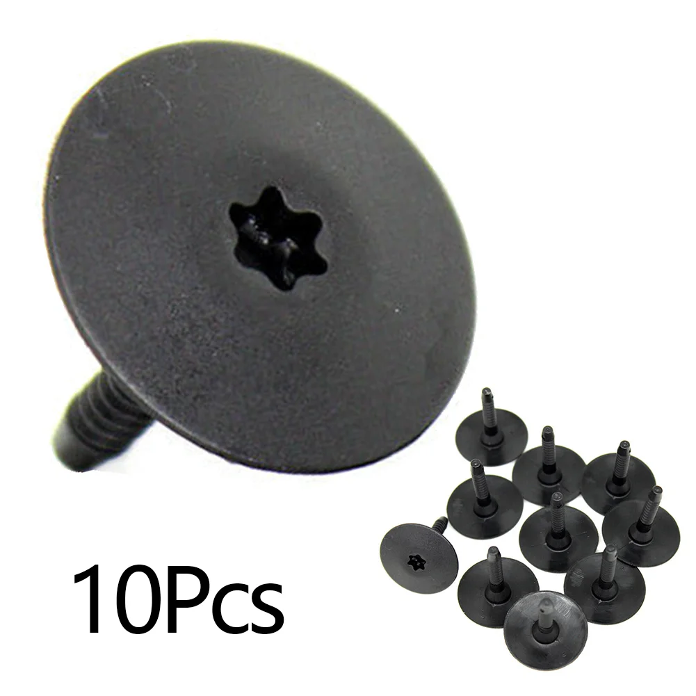 10pcs Black Nylon Clip FOR BMW 3 Series 2012 – On 07147296886 Side Skirt & Undertray Plastic Screws Fasteners Clips