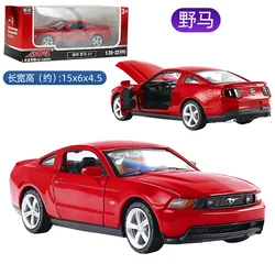 Модель литая автомобиля Ford Mustang GT 1:32, модель автомобиля из металлического сплава, детские игрушки, коллекционные подарки F445