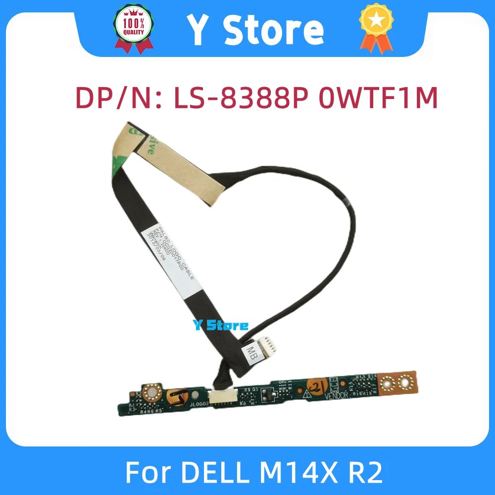 

Y Store Original FOR DELL M14X R2 LOGO LED BOARD W CABLE LS-8388P WTF1M 0WTF1M Fast Ship