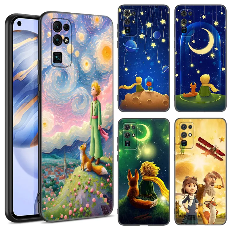 The Little Prince Black Phone Case For Huawei Honor 70 90 Lite X40 GT X50 i X5 + X6A X6S X7A X8A X8B X6 X7 X8 X9 4G X9A X9B 5G