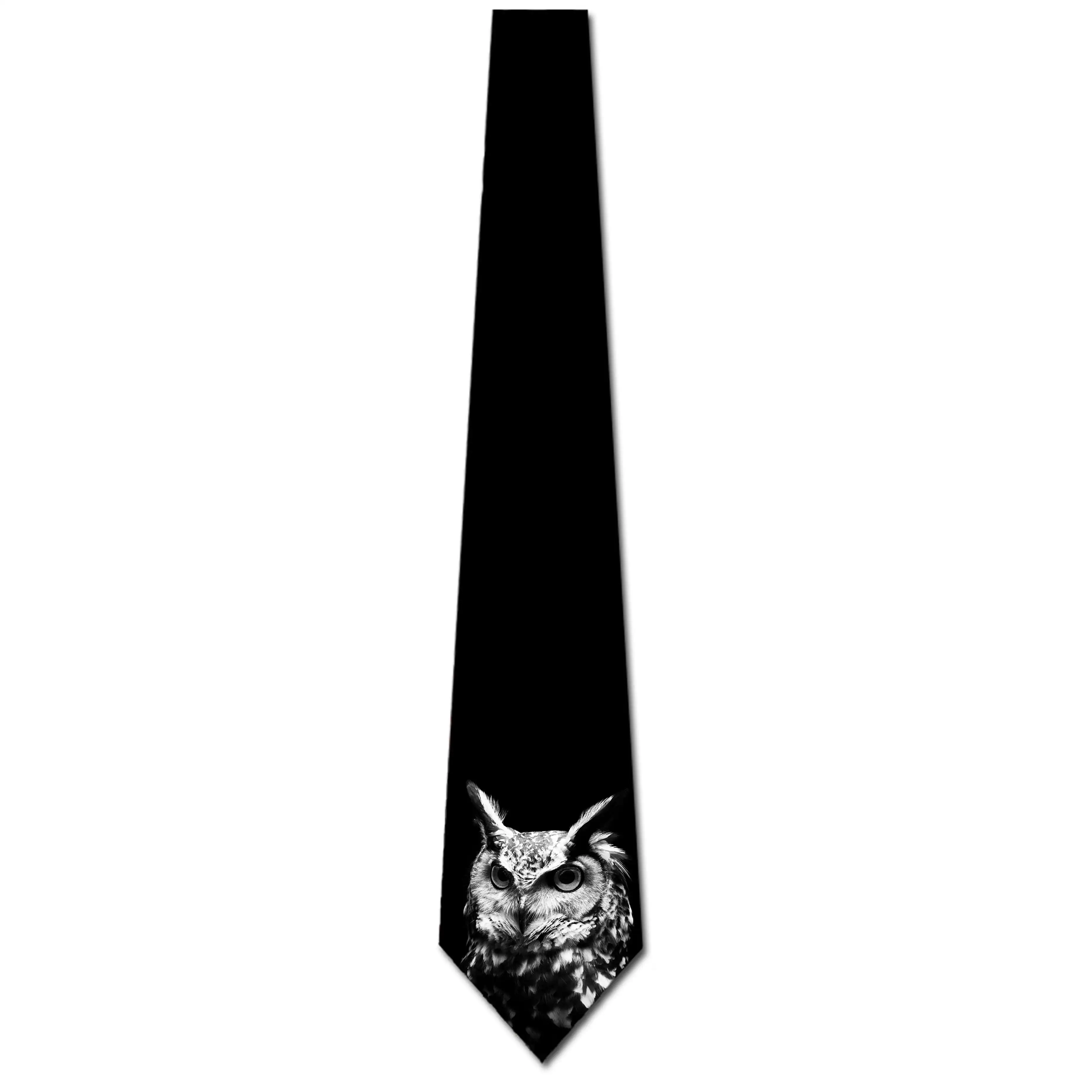 Owl Ties Mens Animal Bird Necktie by Three Rooker