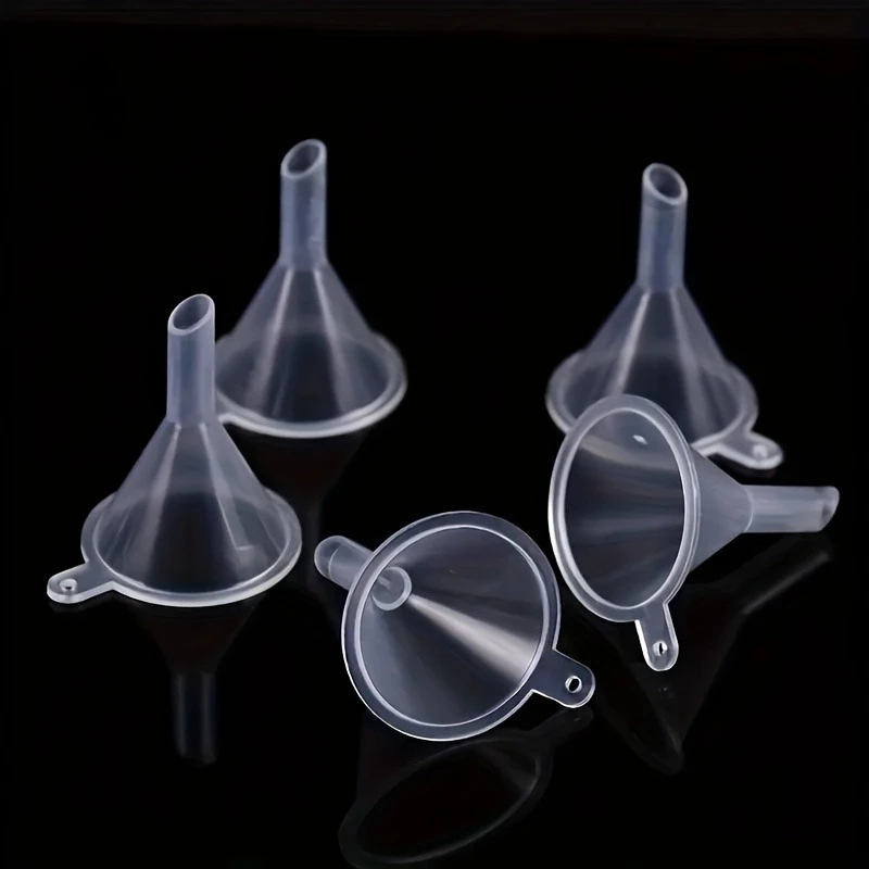 5/10pcs Transparent Plastic Funnel - Mini Liquid Filling Tool for Perfume Essential Oil Crafts Funnel view 6
