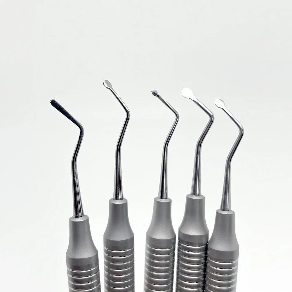 5Pcs Dental Gingival Cord Packer Retraction Instrument Serrated Picker Round Tip for Crown Prep and Implant Procedures view 5