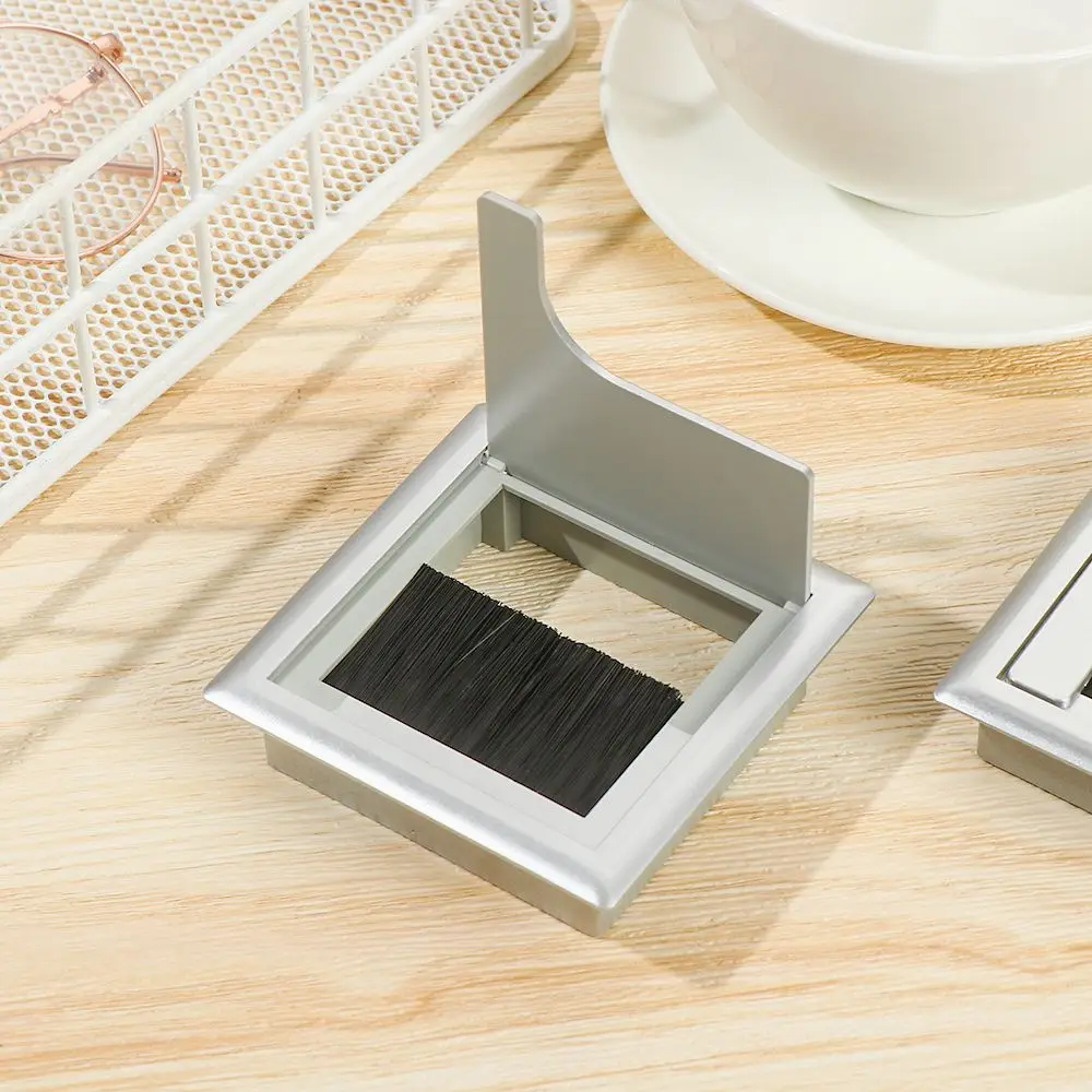 Plastic Outlet Port Computer desktop Decor Wire Cable Holder Wire Box Wire Hole Cover Desk Cable Box