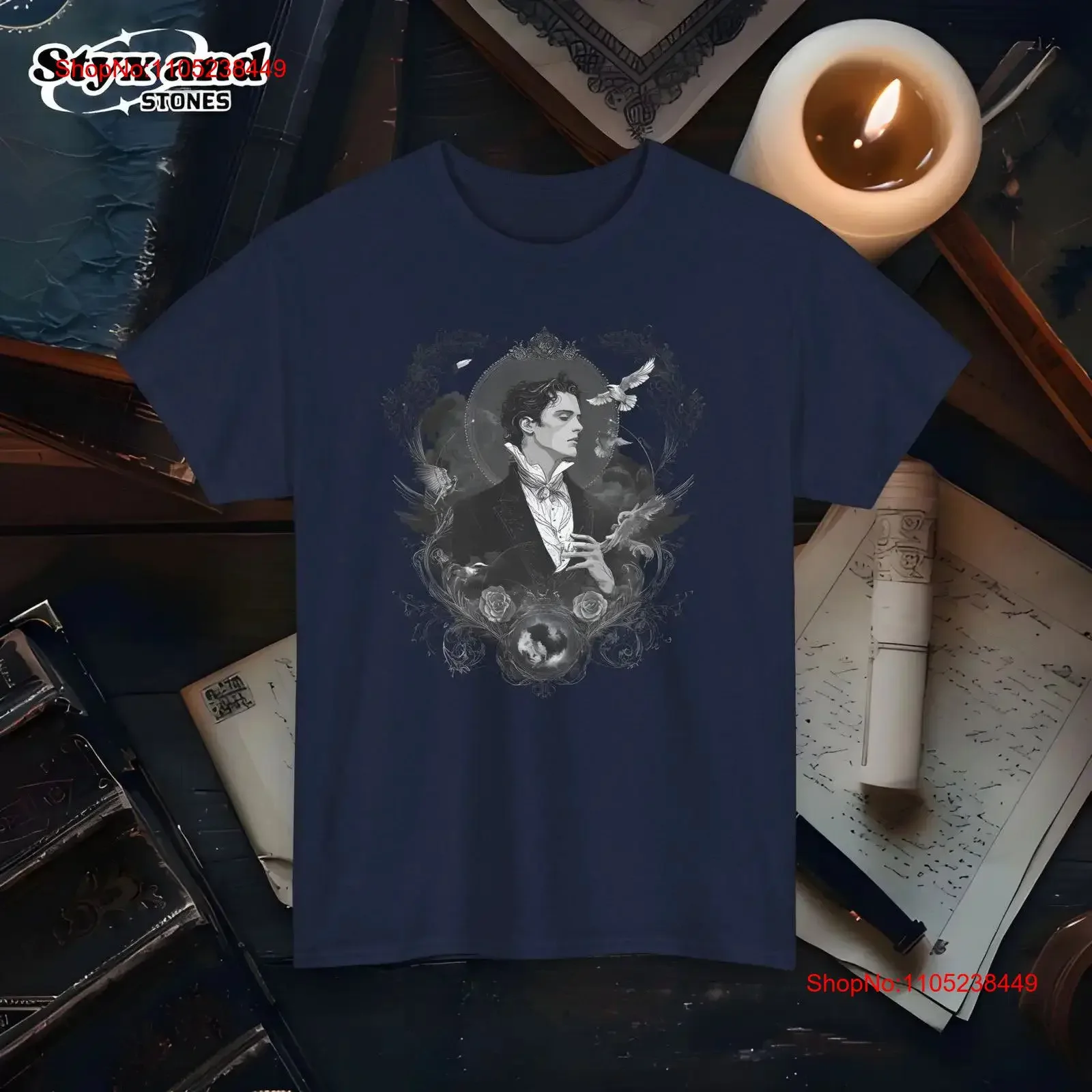A Picture of Dorian Gray Oscar Wilde Poetry Light Dark Academia Vintage T Shirt Famous Historical Quote Literature Author