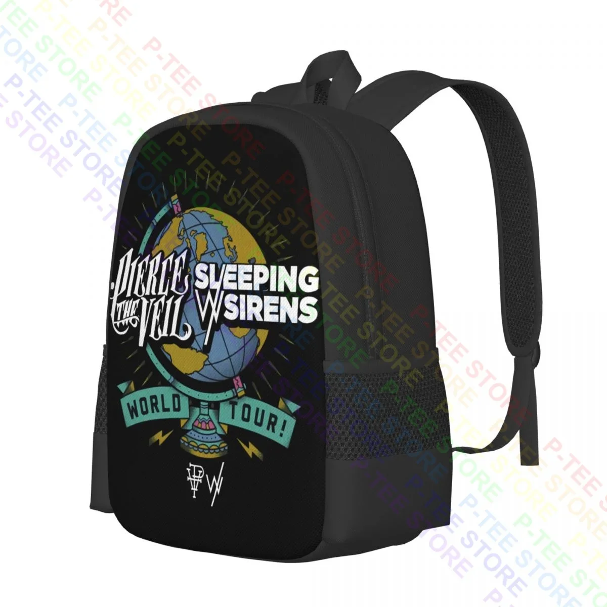 World Tour Pop Punk Pierce The Veil Sleeping With Sirens 2015Backpack Large Capacity Training Art Print