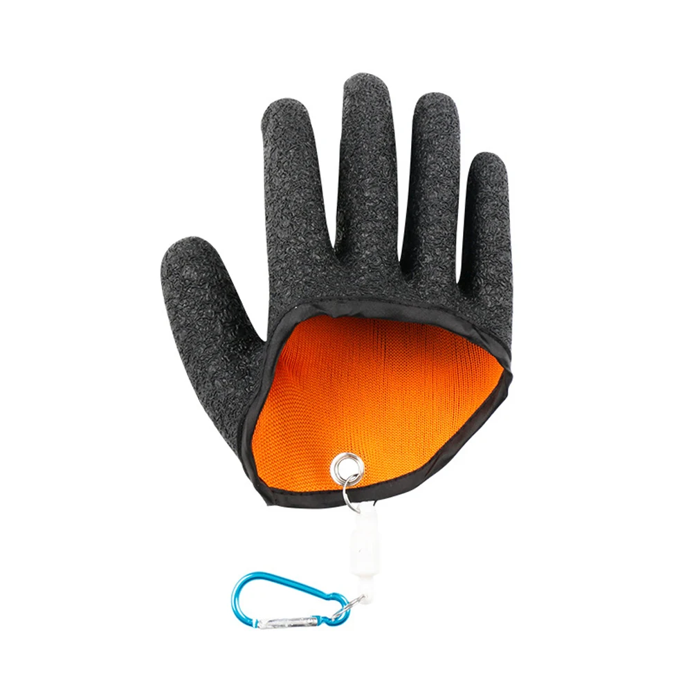 Fishing Gloves Catch Fish Anti-slip Durabl Knit Full Finger Waterproof Work Cutproof Glove Clasp Left Right Apparel Protect Hand