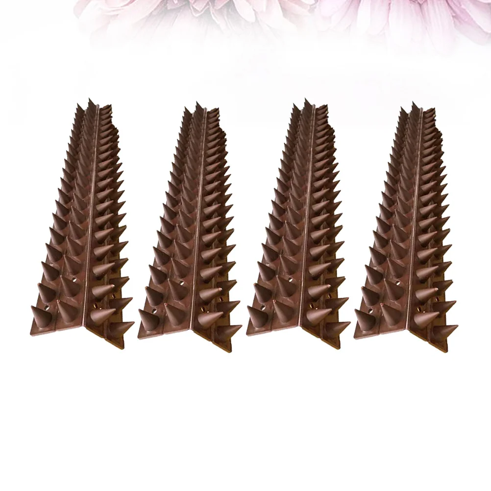 

4pcs Anti-Bird Spikes Plastic Nail Strip For Balcony Fence Roof Windowsill Outdoor Security Bird Plastic