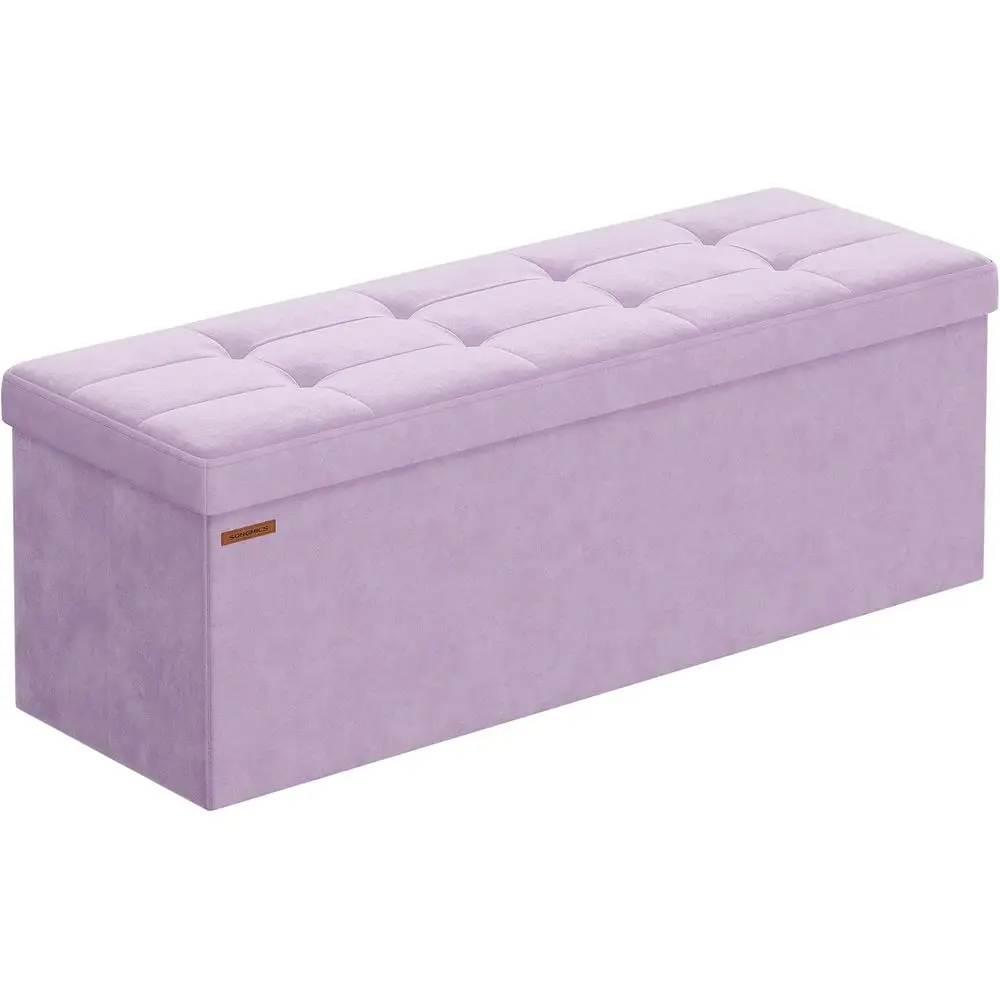 

Storage Ottoman Bench, Purple, 15 x 43 x 15, End of Bed Storage, 660 lb Capacity, Suitable for Living Room, Bedroom, and Entrywa