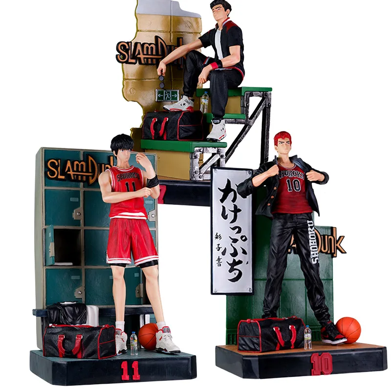 Slam Dunk Sakuragi Hanamichi Ryouta Miyagi Rukawa Kaede Action Figure Toys Anime Figura Manga Figurine PVC Collection Model Gift