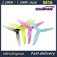 2Pairs/ 4pcs Gemfan 3016 Propeller 1.5m 2mm hole 3 inch 3-Blade CW CCW FPV Propeller Mini Props For 3inch FPV Racing Drone