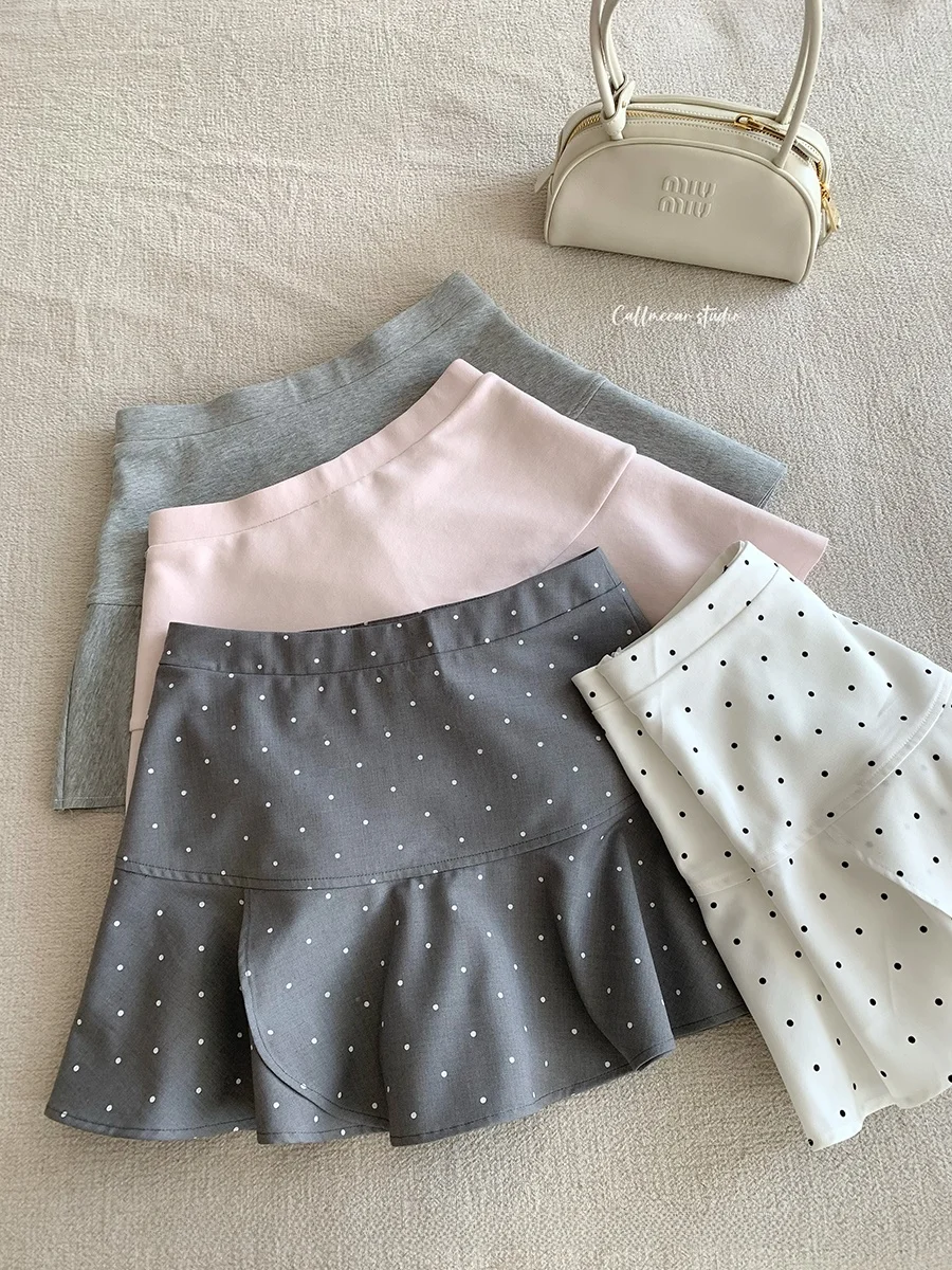 

Юбка CallmeEar Petal A-Line, облегающая, в корейском стиле, средней длины, летняя, новая, с защитой от просвечивания, женская