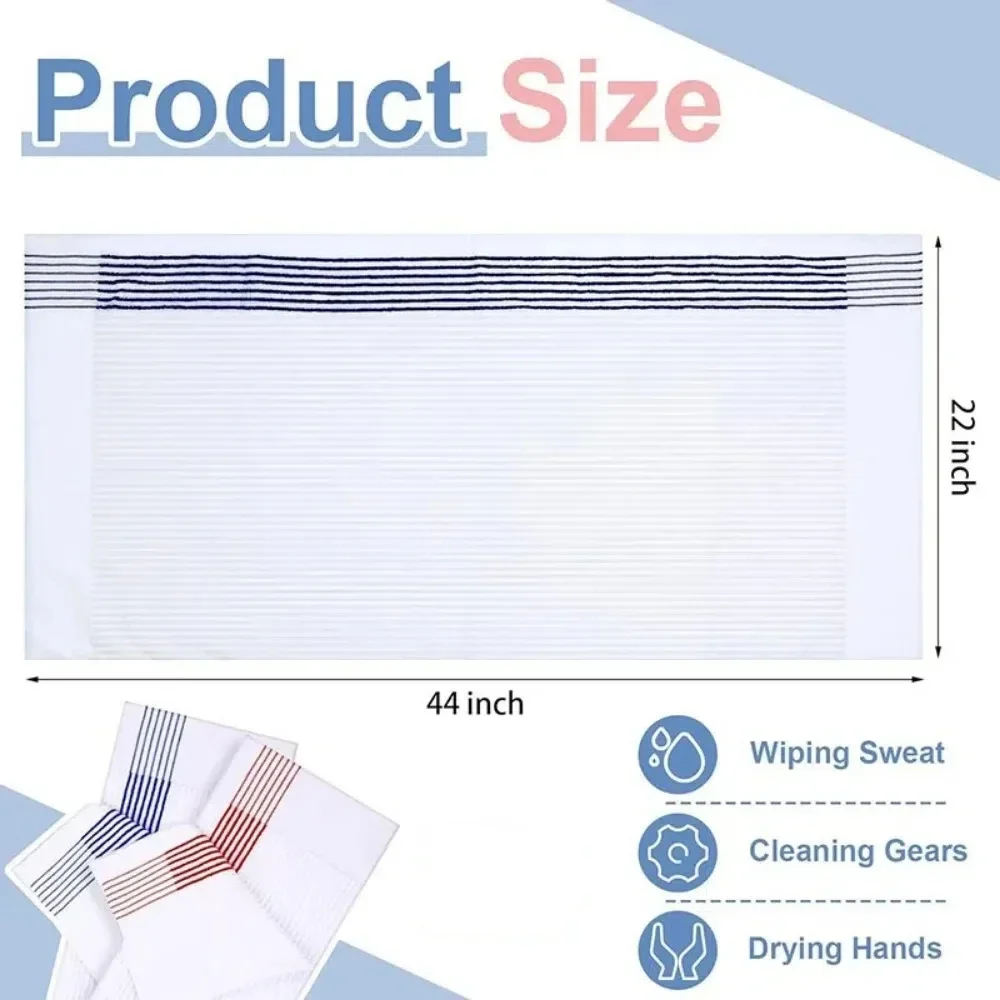 Outdoor 56 * 112cm Golf Towel Extra Large Cotton Sports Towel Color Stripe Absorbent Golf Caddy Towel Wiping Golf Club