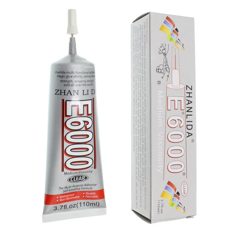 E6000 Multi Purpose Midium Viscosity Adhesive Glue to Wood Metal Glass Fiberglass Ceramics Masonry