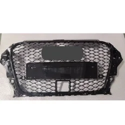Racing Grills Front Hood Grille Car Front Bumper Grill Center Grille for RS3 Grill for Audi A3/S3 8V 2014-2016 With ACC Cut