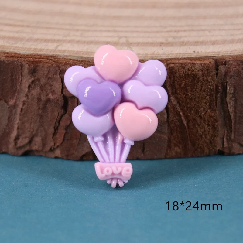 20 pz nuovo adorabile Mini Kawaii san valentino amore palloncino resina Scrapbook gioielli fai da te tornante accessori decorare mestiere