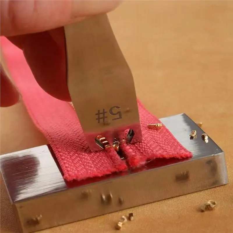 M11K-Leather Tools Accessories Manual 1 Set 3 5 Stainless Steel Zipper Teeth Removal Tool DIY Zipper Zip Tooth Cutter Remover