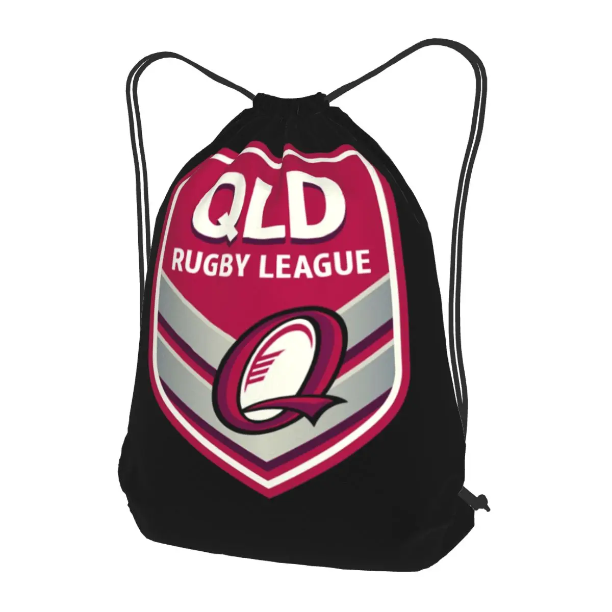 

Queensland Maroons Backpacks Fashion Drawstring Bags Sports Bag Book Bags for Travel School