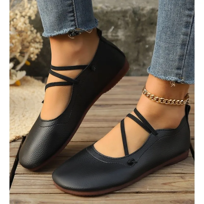 

Women's Casual Flat Sole Single Shoes Trend One Footed Bean Shoe Comfortable Mary Jane Shoes Driving Shoes Loafers Plus Size 43