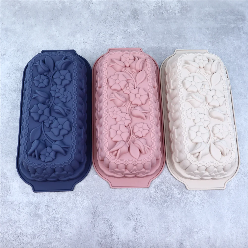 Tulip Mold Flower Handmade Soap Cake Decoration Baking Silicone Mold Jelly Ice Cube Making Cake Decor Baking Tool