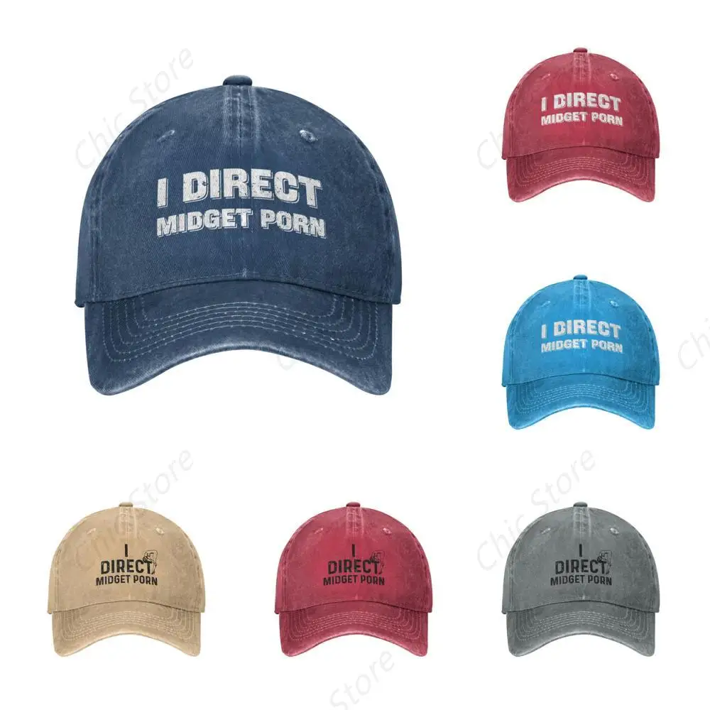 Funny Baseball Hats for Women I Direct Midget Porn Cool Trucker Cap for Men Tennis Hat Unisex Cowboy Caps for Casual Daily GYM