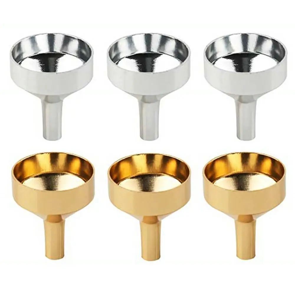 Kitchen Accessories Small Mini Funnel Silver Gold Wide Mouth Perfume Funnel Liquid Separation Tool Perfume