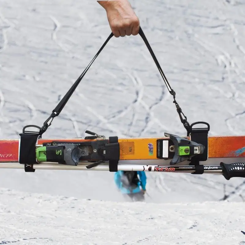 Cinghia per porta sci cinturini per porta Snowboard fascia posteriore imbottita regolabile per il trasporto della cinghia dell'imbracatura per la famiglia uomini adulti