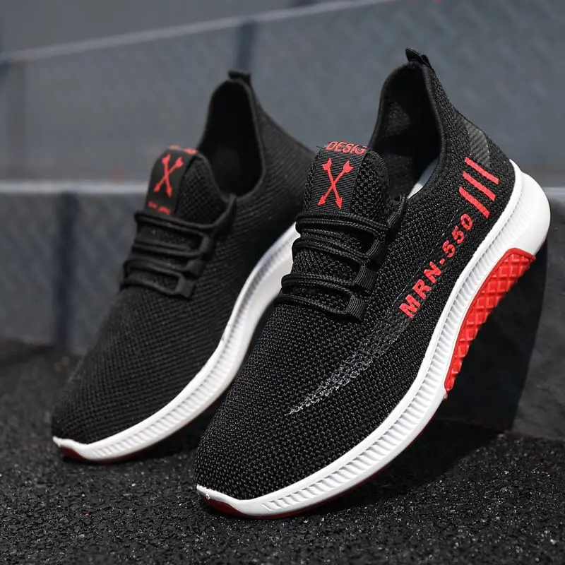 

Fashion Sneakers Lightweight Men Casual Shoes Breathable Male Footwear Lace Up Walking Shoe