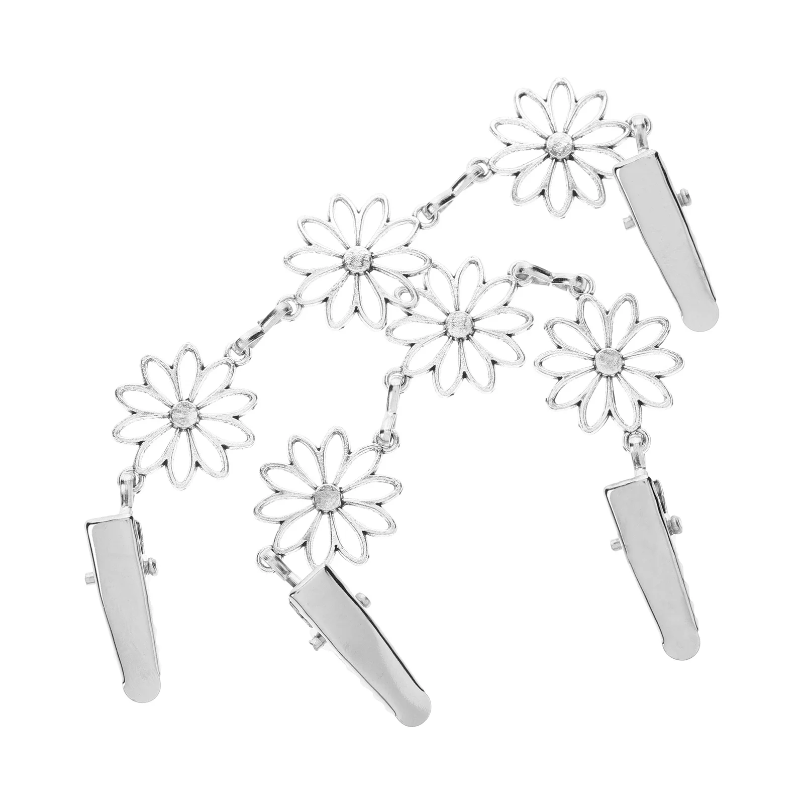 

Набор из 2 универсальных зажимов для свитера для женщин, гладкая металлическая отделка, булавка для шали и кардигана, ретро-дизайн, украшение для одежды, подарок