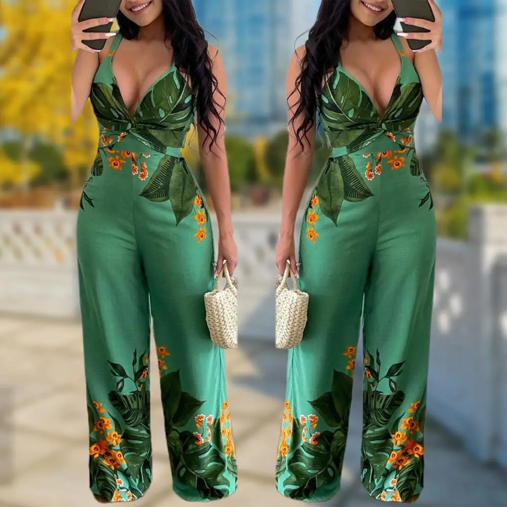 Suspenders Jumpsuit  Fashionable Sling Design Adult Jumpsuit  Soft Lady Jumpsuit