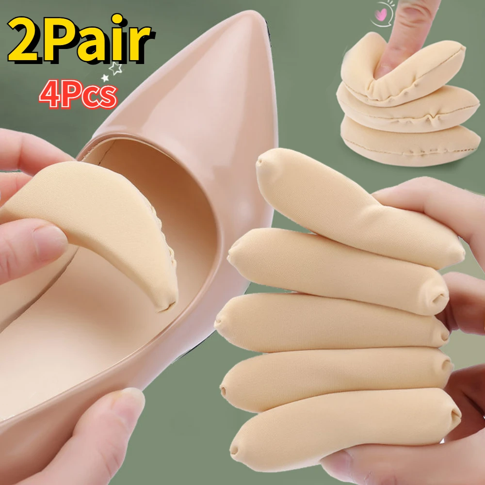 1/2Pair Sponge Forefoot Insert Pad for Women High Heels Toe Plug Half Sponge Shoes Cushion Feet Filler Insoles Anti-Pain Pads