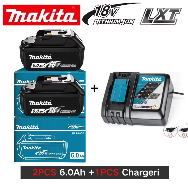 100% Genuine 18V Makita 6Ah Makita Battery BL1840 BL1830B BL1850B BL1850 BL1860 BL1815 Replacement Lithium Battery image 3
