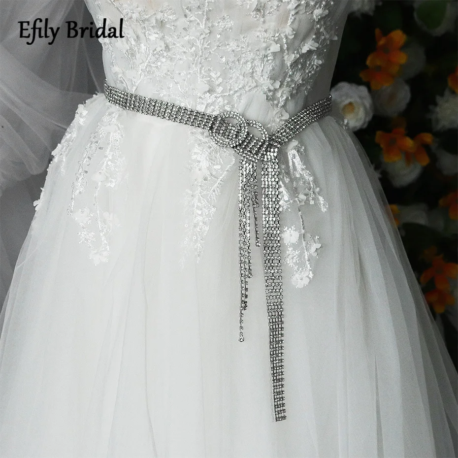 Rhinestone Belts Women Bright Shiny Waist Chain Silver Color Luxury Crystal Bridal Belt for Wedding Dress Party Bridesmaid Gift