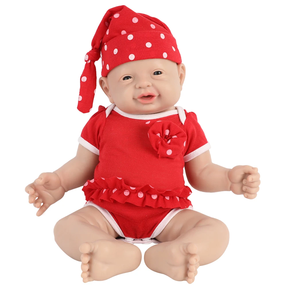 Ivita 16 "Full Body Siliconen Reborn Baby Pop Realistische Siliconen Levensechte Meisje Poppen Voor Kinderen Kerst Verjaardag Pop Speelgoed