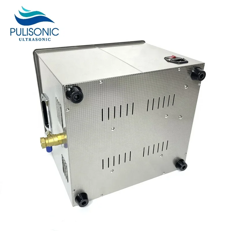 منظف بالموجات فوق الصوتية المنزلية الرقمية 15L 28 كيلو هرتز مع مؤقت/سخان/كنح/نبض للأجزاء المعدنية للغسالات