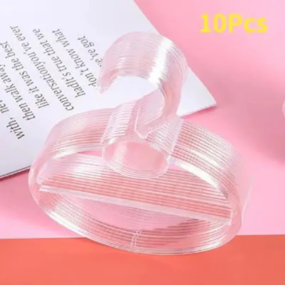 10Pcs Oval Scarf Shawl Tie Holder, Transparent Plastic