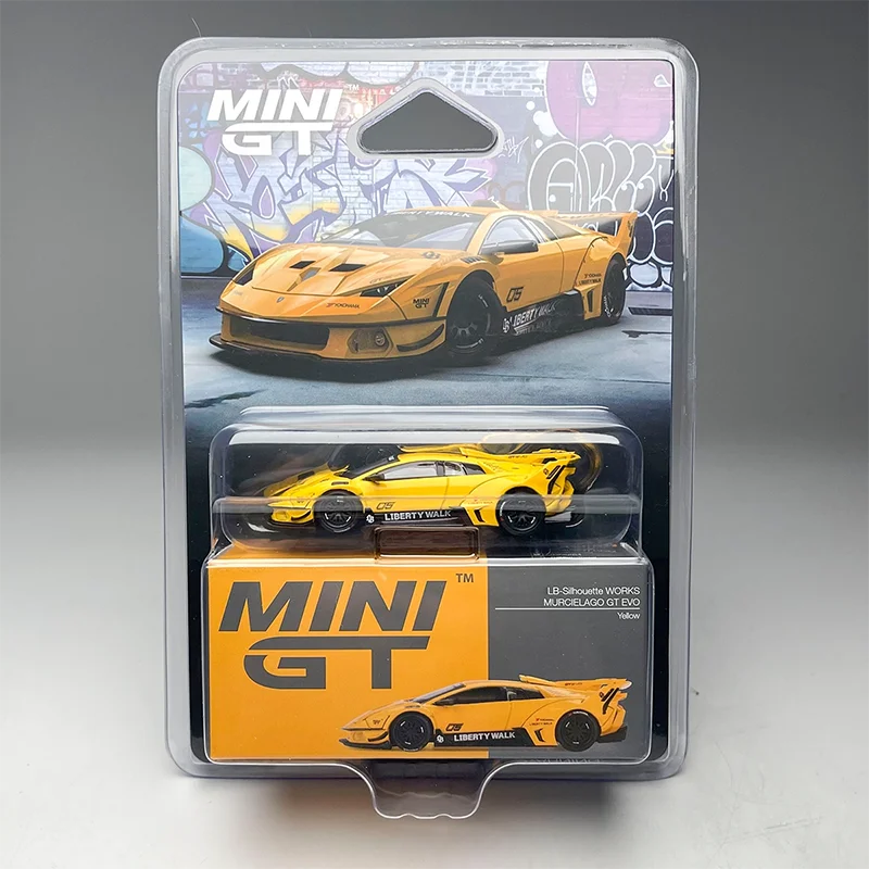 

MINIGT 1:64 # Коллекционная модель автомобиля 1135 LB-Silhouette WORKS GT EVO из сплава, украшение для витрины, игрушка, подарок