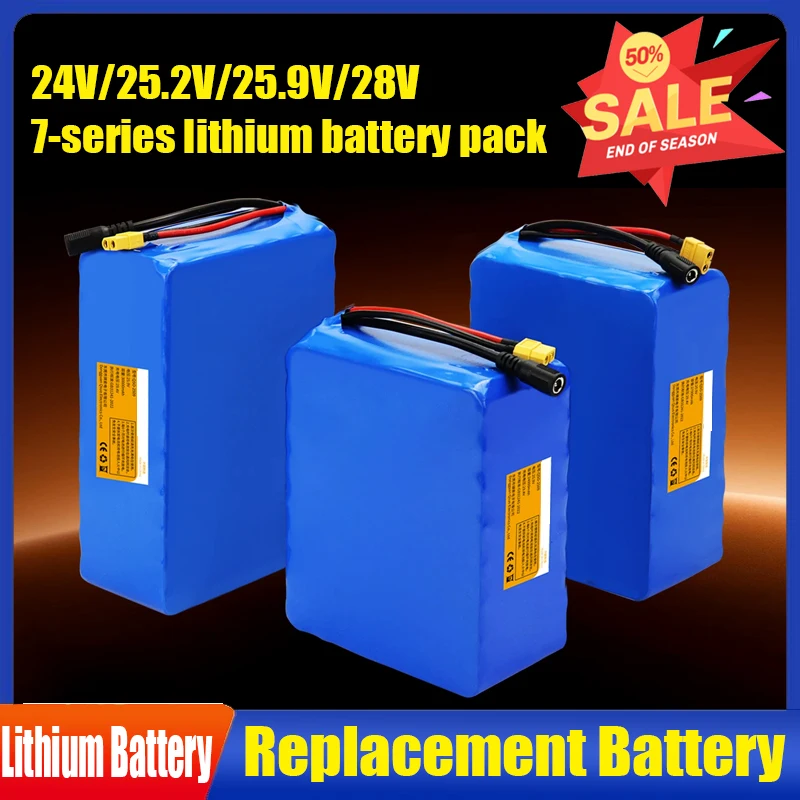24V Lithium Battery Pack Power Seven Series 18650 High Capacity 25.9 Volt Motor Roller Shutter Door Monitoring Backup Power