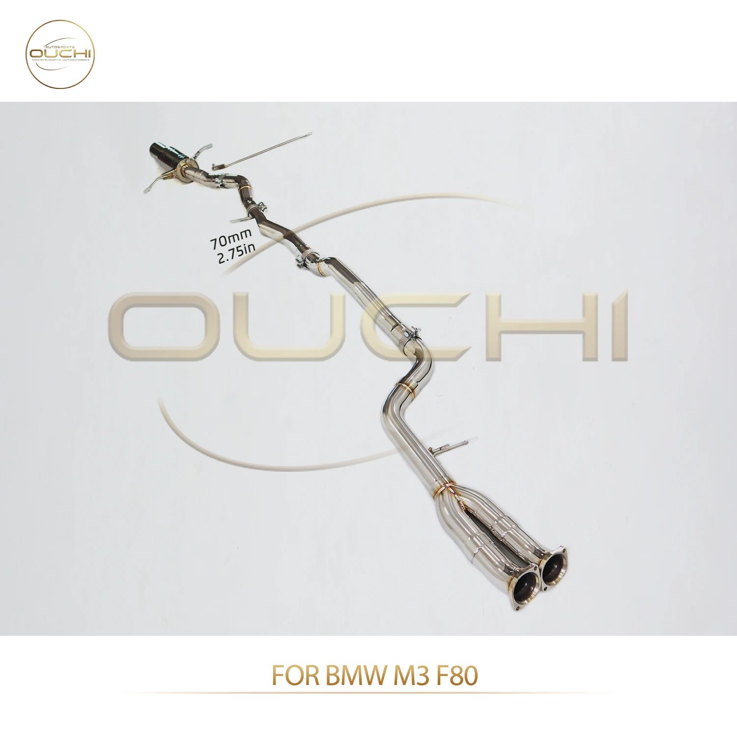 

OUCHI Catback Exhaust for BMW M3 F80 Valved Stainless Steel System Direct Fit Easy Installation