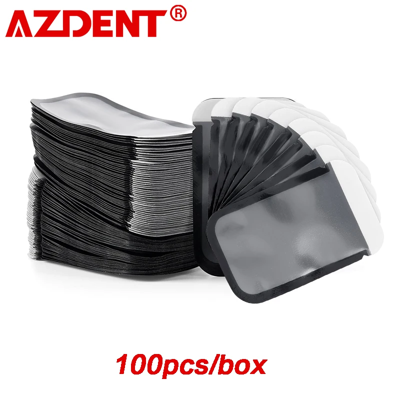 100Pcs/Box AZDENT Dental X Ray Film Barrier Envelopes Clinic Phosphor Disposable Plate Protective Pouch Cover Bag