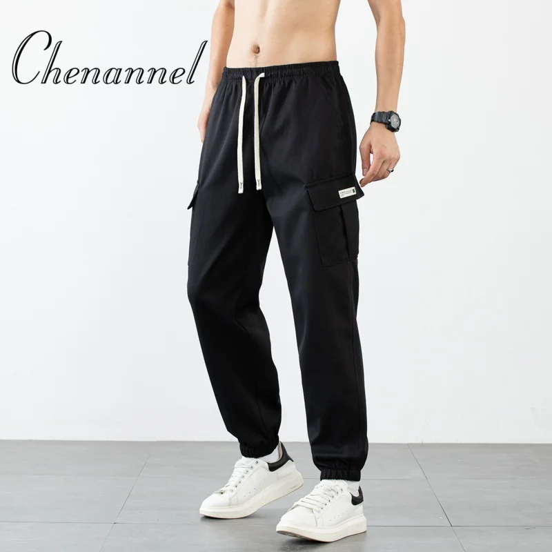 

Men's casual spring and autumn new trendy brand tight fitting Chinese style workwear pants men's Korean-style loose and trendy