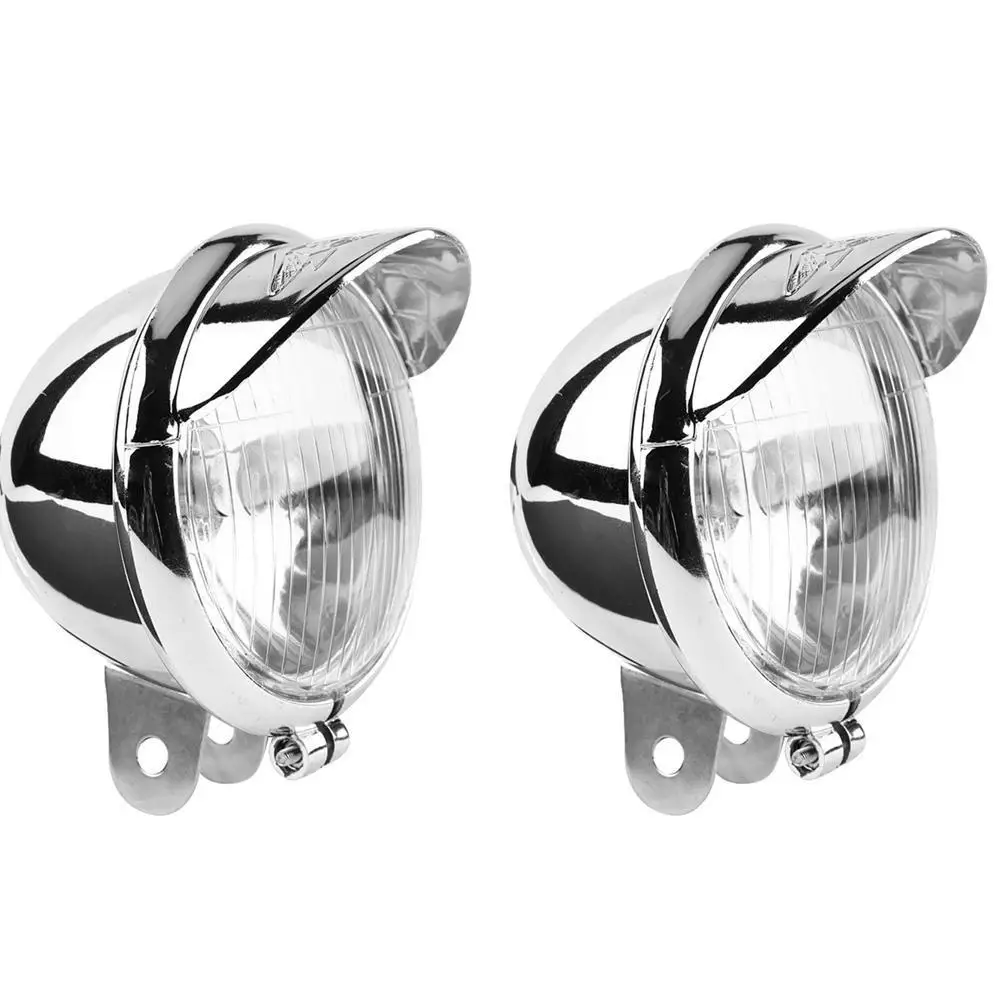 12v Universal Moto Headlamp Color ABS Motorcycle Fog Lights Headlight Lamp Motorcycle Spare Parts Lighting image 6