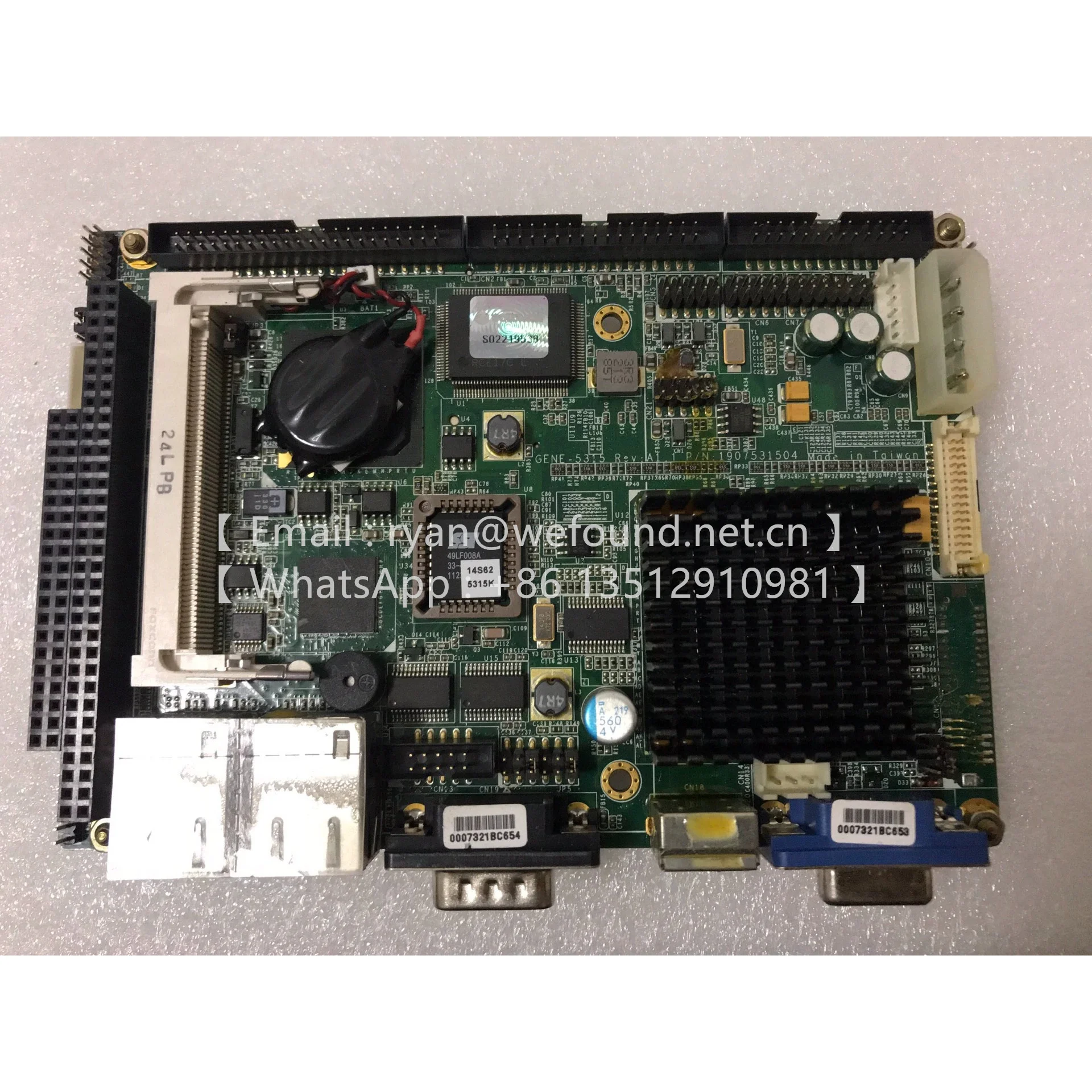 

GENE-5315 REV.A Встроенный одноплатный компьютер