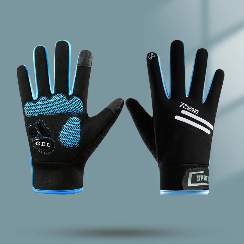 Guantes Térmicos antideslizantes para deportes al aire libre, manoplas cálidas de lana para esquí, bicicleta, motocicleta, Scooter, nieve, accesorios de Snowboard, Invierno