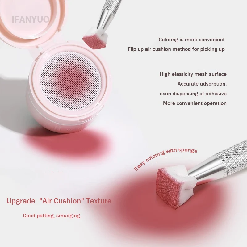 وسادة هوائية الربت الغراء مسمار البولندية الغراء الوردي اللون مسمار الفن عالية التشبع الجبس اللوحة الغراء DIY بها بنفسك مانيكير صالون المنزل #3