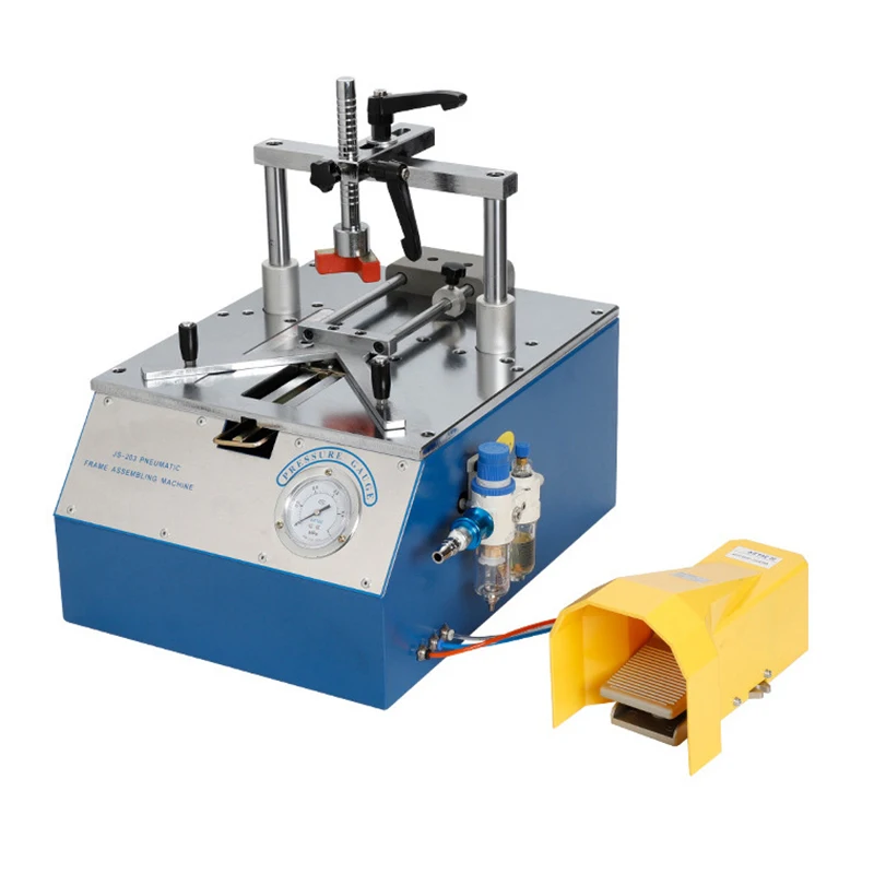 5211 Bench-Top Type Picture Frame Underpinner 0.6-0.8 MPa Working Pressure Desktop Pneumatic Nail Angle Machine 110 MM