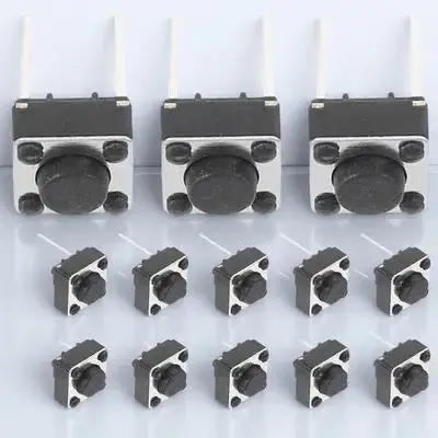 

100pcs Tactile Switch Push Button Momentary PCB Replacement Spiral Plastic Electronic Easy Install Light Touch for