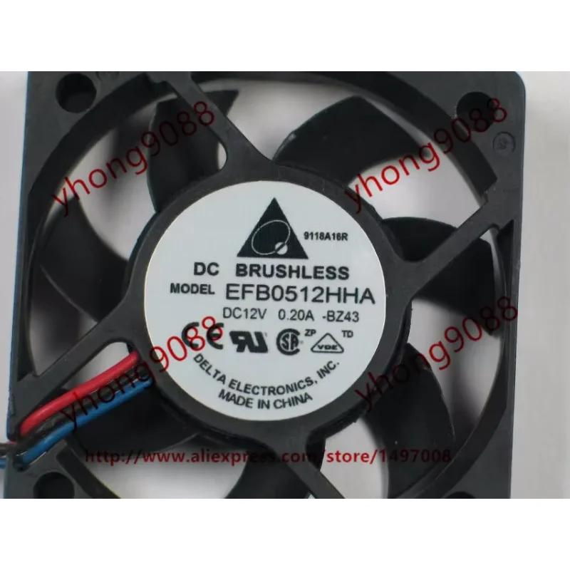 Delta Electronics EFB0512HHA BZ43 DC 12 В 0,20 А 50x50x10 мм Вентилятор охлаждения сервера