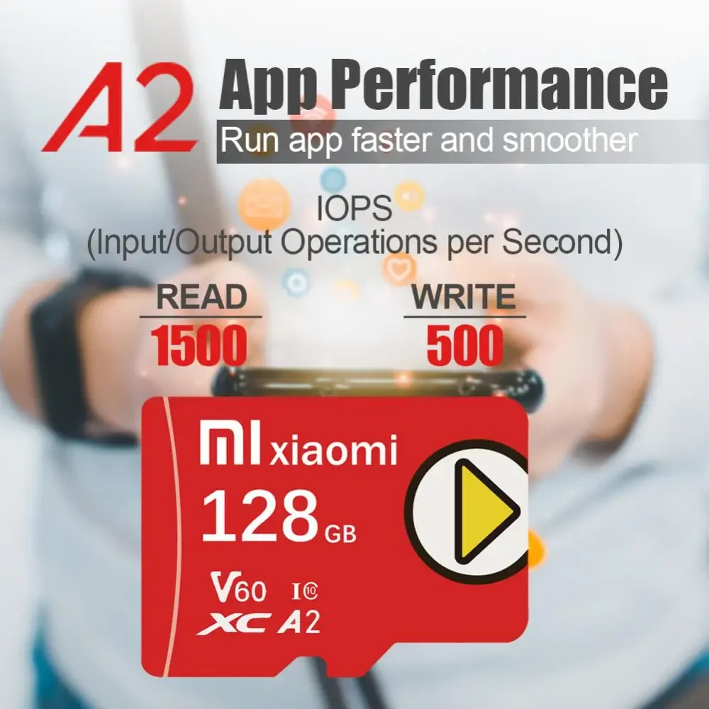 Xiaomi U3 A1 klasa 10 Micro SD karta 128GB 64GB 256GB szybka karta pamięci 512GB karta SD TF z adapterem do przełącznika Nintendo